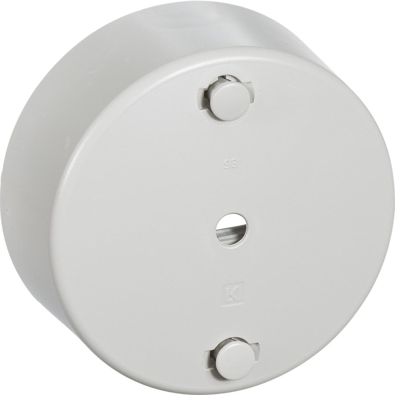 LK - Clips-roset 80 med 5 dobbelte klemmer (med jord) - lysegr