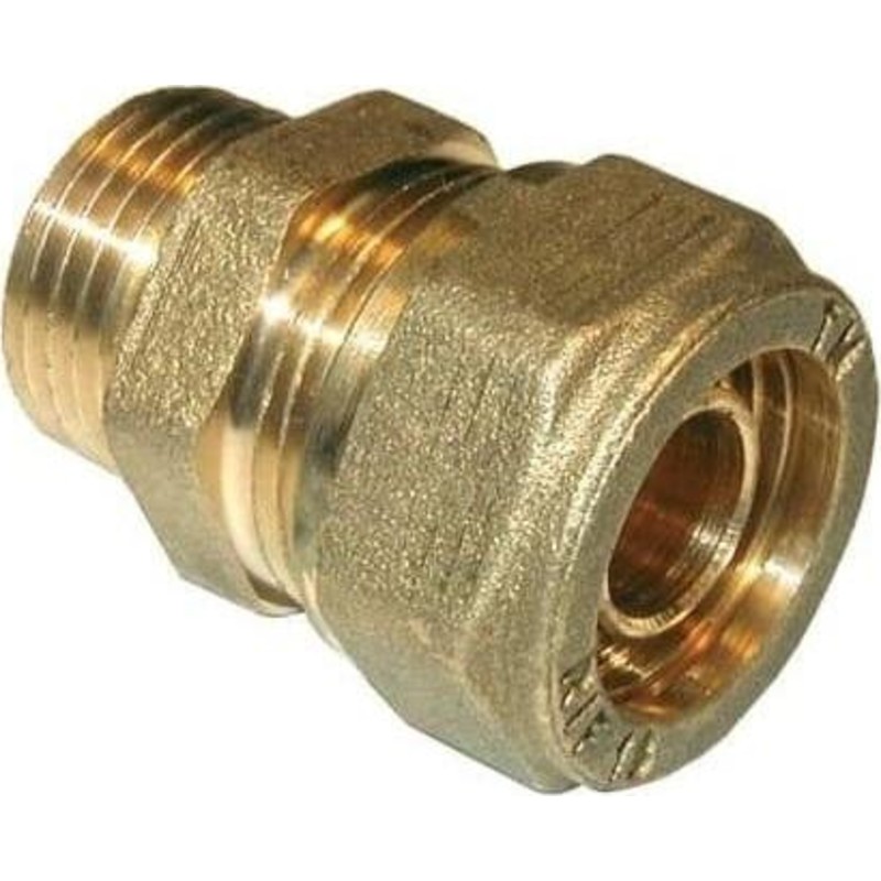 Pex overgangsnippel, 12 mm x 1/2"