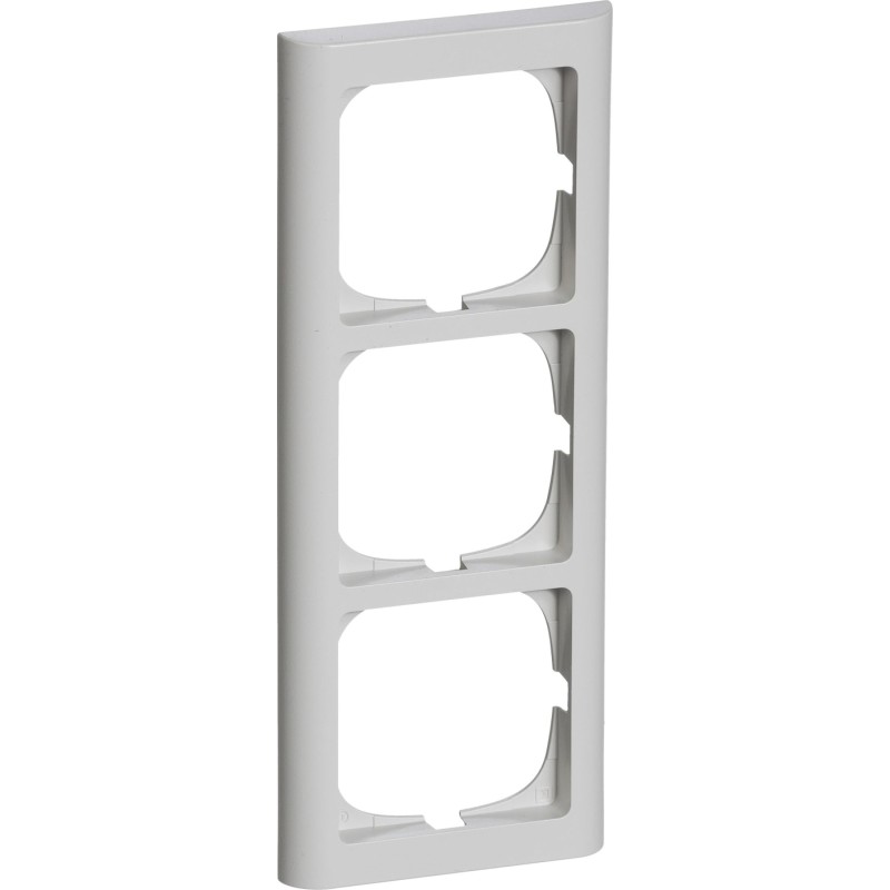 LK Fuga ramme Softline 63, 3×1 modul, lysegrå
