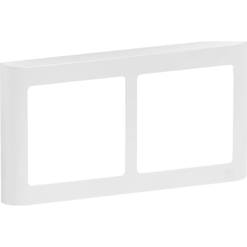 LK Fuga Soft 63 ramme, 2x1 modul, vandret, hvid LK Fuga Soft 63 ramme, 2x1 modul, vandret, hvid