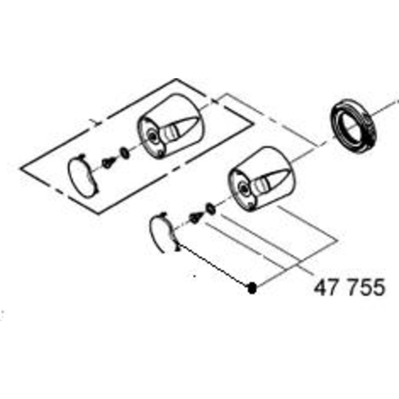 GROHE temperaturindstilling Temperaturgreb Compact til termostatbatteri, brus