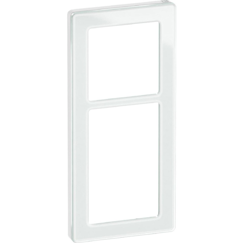 LK FUGA - Pure design ramme, 2 modul, hvid (glas)
