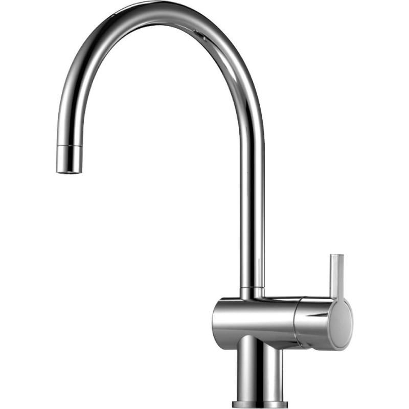 Mora Rexx K5 Køkkenarmatur krom med C-tud, Flexible tilslutningsslanger G3/8