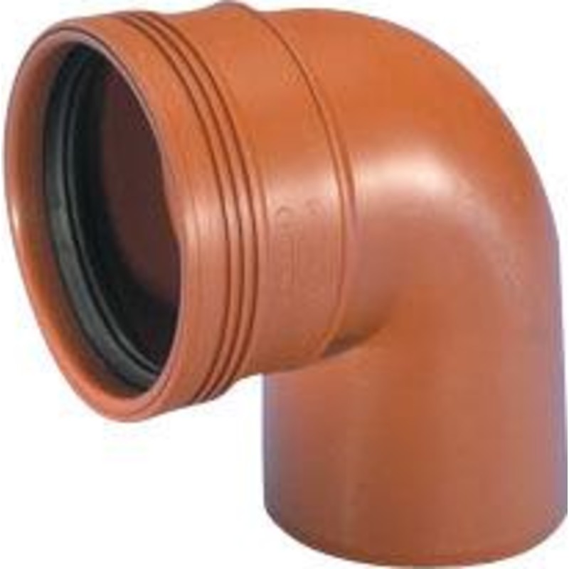 Wavin 200 mm PP markavloppsböj 88°