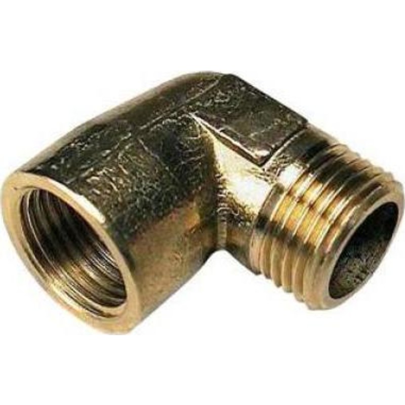 Mässing vinkel muff/nippel, 3/4"