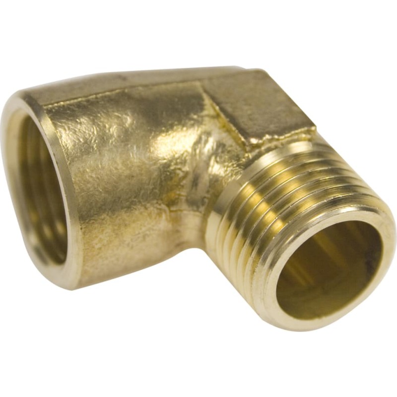 Mässing vinkel muff/nippel, 1/8"