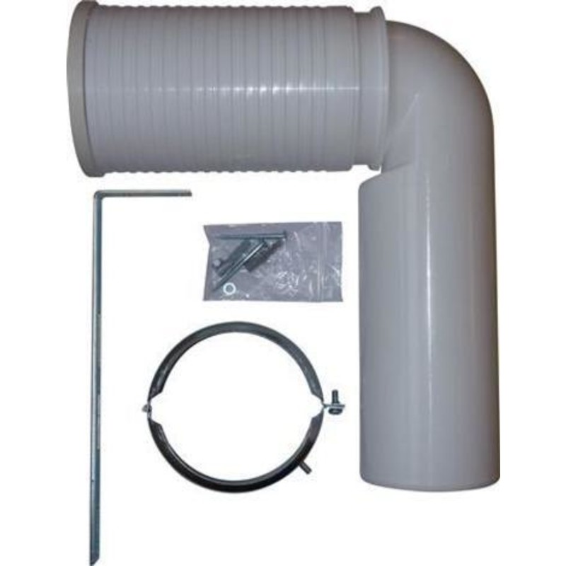 Laufen - 'Back To Wall' aflbsbjning til toilet med P-ls, 7-16 cm fra vg til aflb