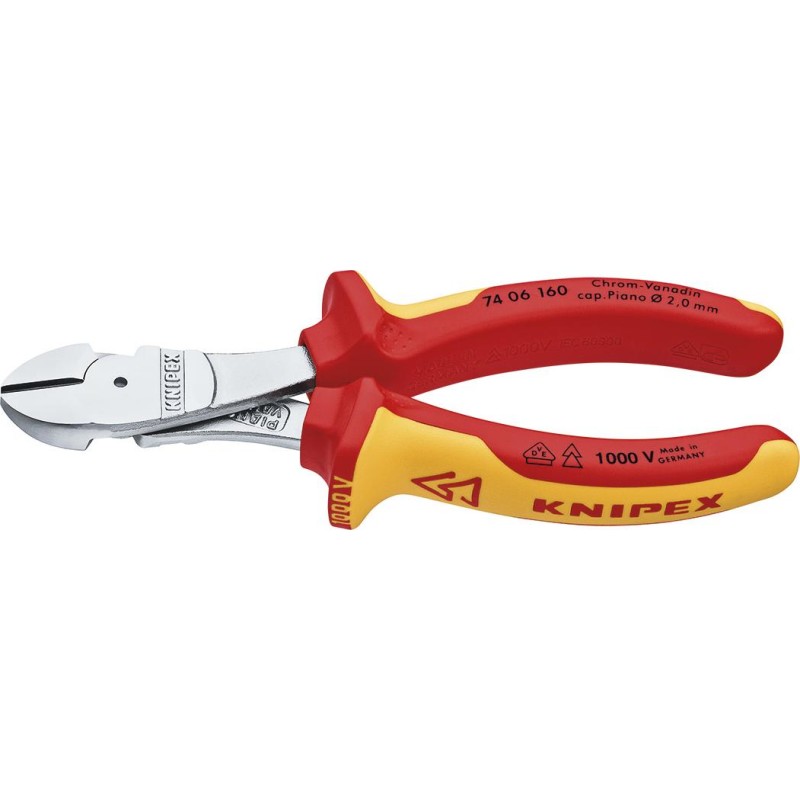 Knipex Kraft skevbitare 160 mm - 1000 volt
