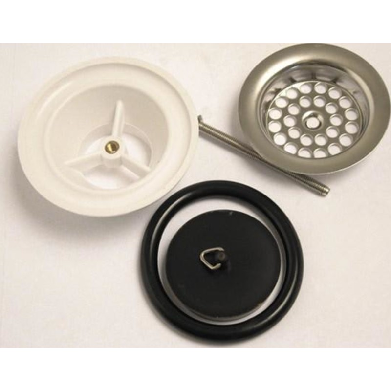 Viega bottenventil, 1½", krom