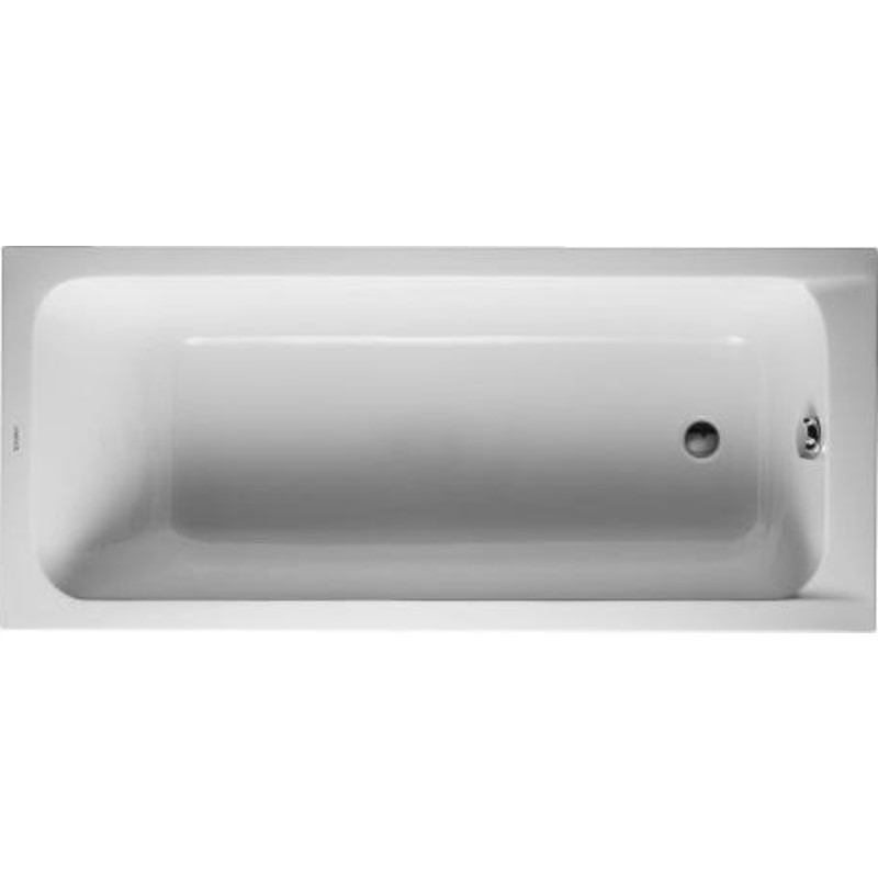 Duravit D-Code badekar til indbygning 170 x 70 cm. Afløb i fodenden