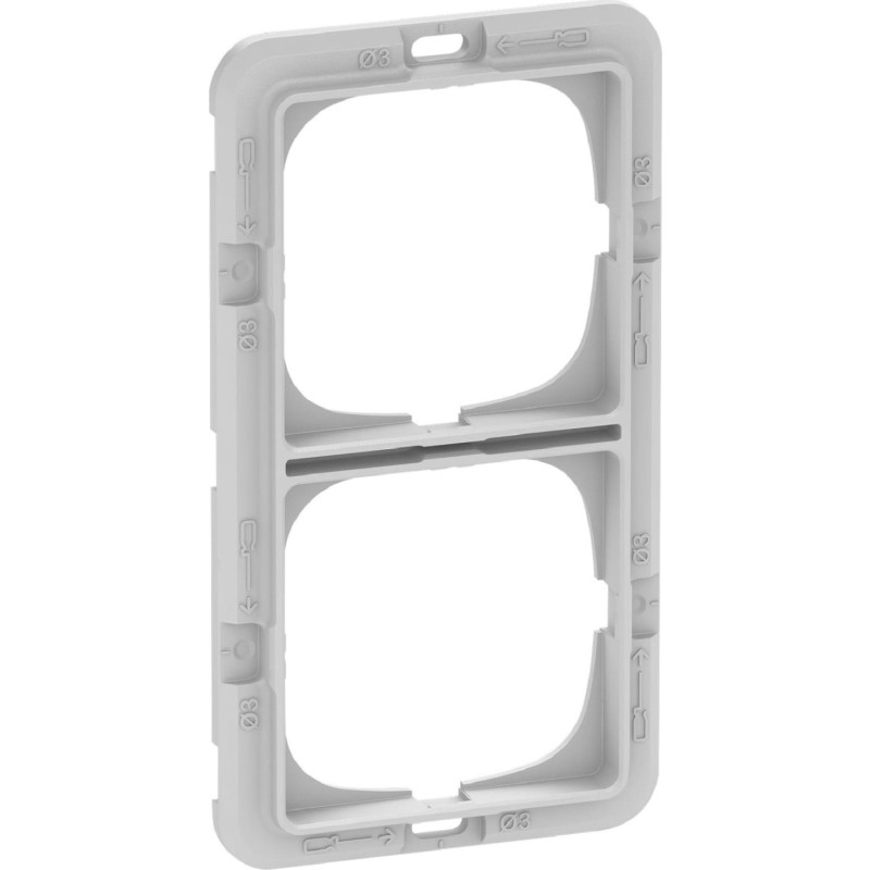 LK FUGA® Teknisk ramme 2x1 modul til Base, Pure, Choice og Soft rammer