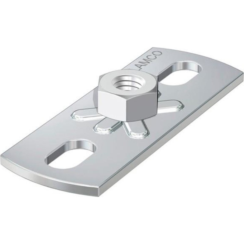 SaMontec - Let montageflange 'GPL' med M8 gevind (30 x 80 mm)