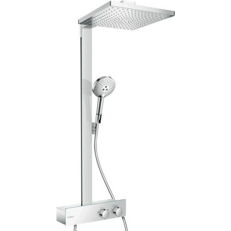 Hansgrohe Raindance E Showerpipe 300 brusesystem med ShowerTablet 350, 1 stråletype, krom