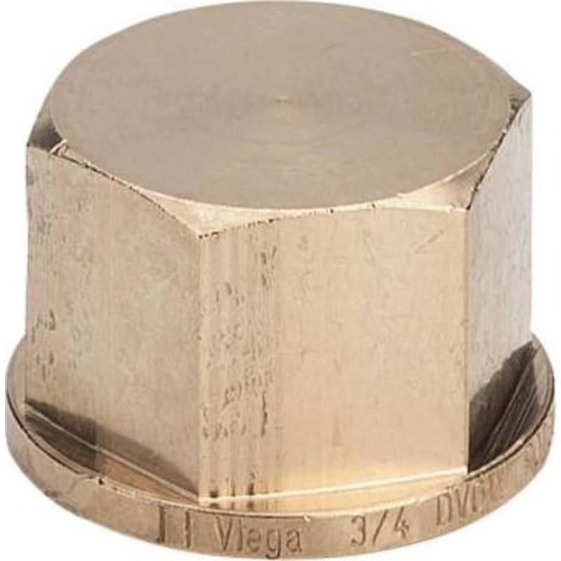 Slutmuffe, 1/2", rdgods, silicium bronze