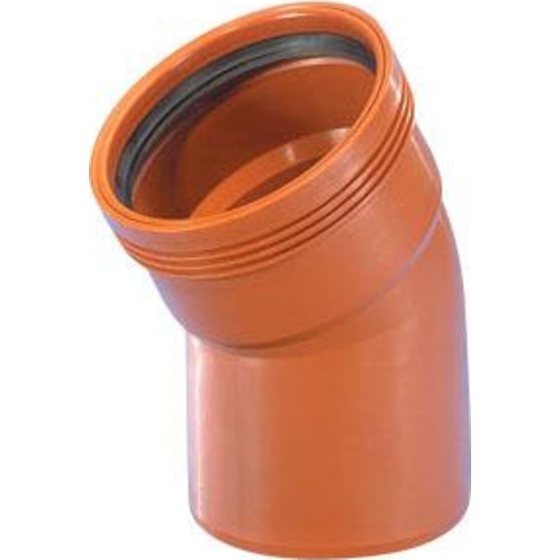 Wavin 160 mm PP markavloppsböj 30°