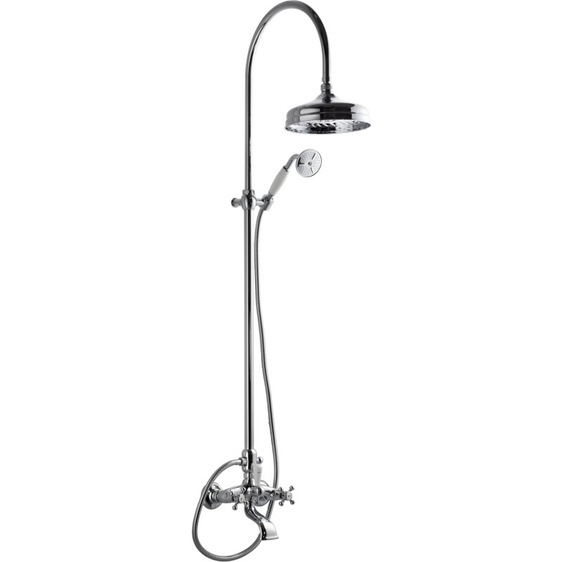 Tapwell Classic XCOL022-150 badkarsblandare med duschset, krom