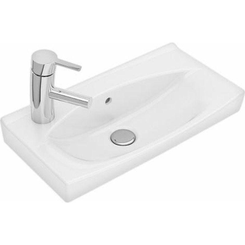 Ifö Spira håndvask 515 x 285 mm. Hanehul venstre. 15088
