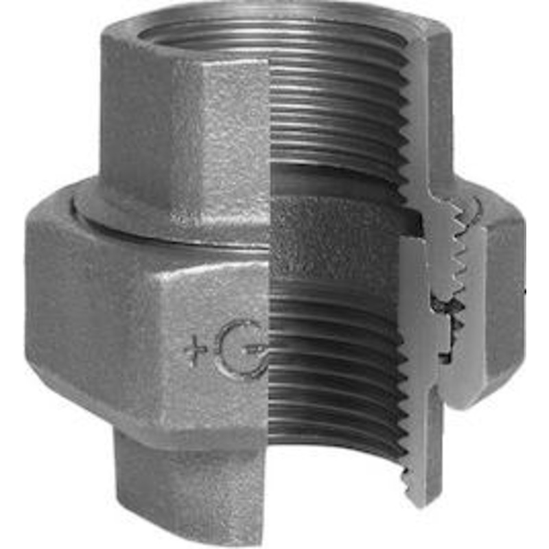 +GF+ Union galvaniseret muffe/muffe konisk tætning 1/2"