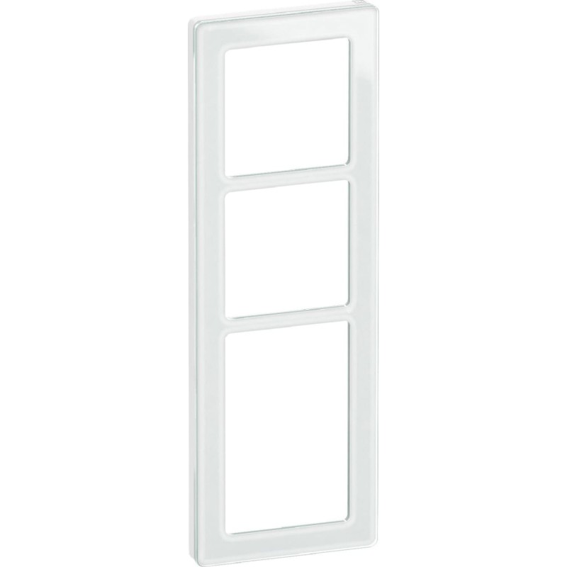 LK FUGA - Pure design ramme, 3 modul, hvid (glas)