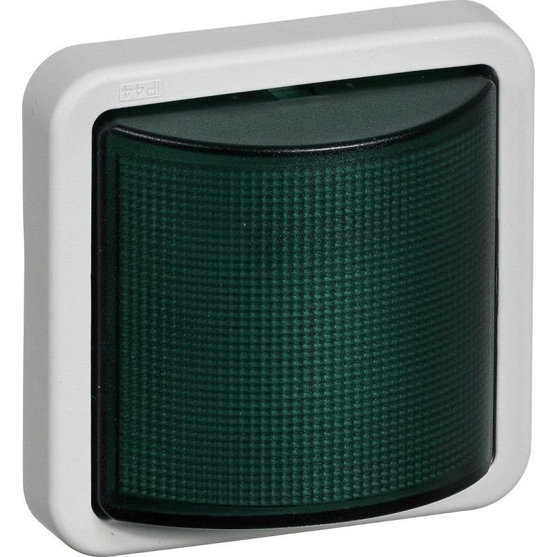 LK OPUS 74, Signallampe med LED pre (blink eller konstant lys), 230Vac / 50Hz, 1 modul, lysegr og grn - Lauritz Knudsen
