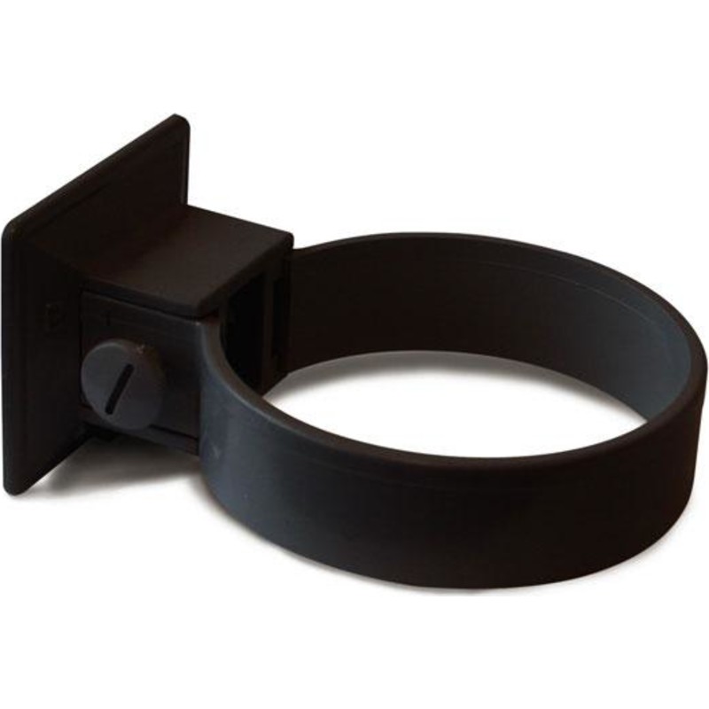 Plastmo plastrørholder 90 mm, sort