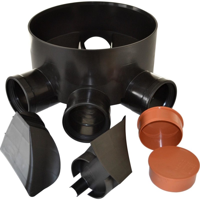 Wavin PP Multibrønd 315-110mm. TP5 med fleksible indsatser og propper
