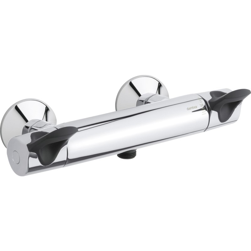Damixa Thermixa 300 brusearmatur med care-greb, krom/sort