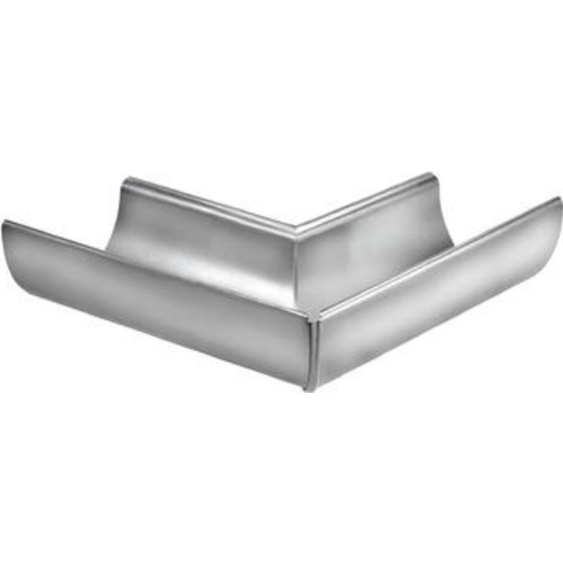 VMzinc indvendig gering nr. 12, 333 mm, til halvrund tagrende, falset, zink