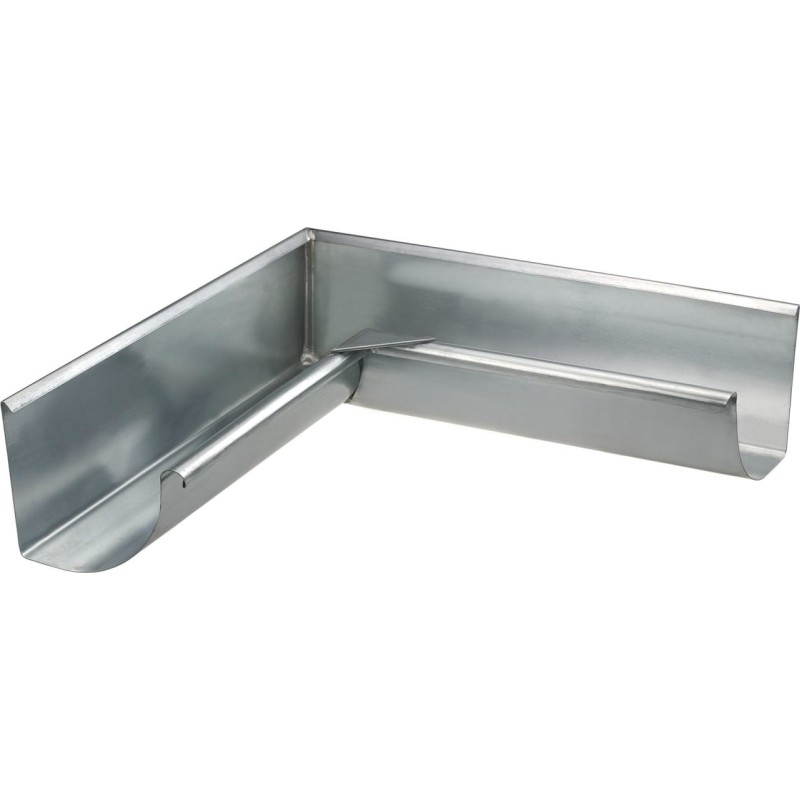 VMzinc indvendig gering nr. 12, 333 mm, til kvartrund arkitekt tagrende, zink