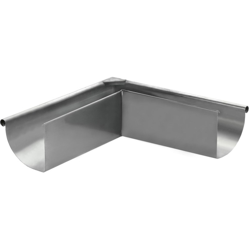 4 stk VMzinc udvendig gering nr. 13, 400 mm, til kvartrund arkitekt tagrende, zink