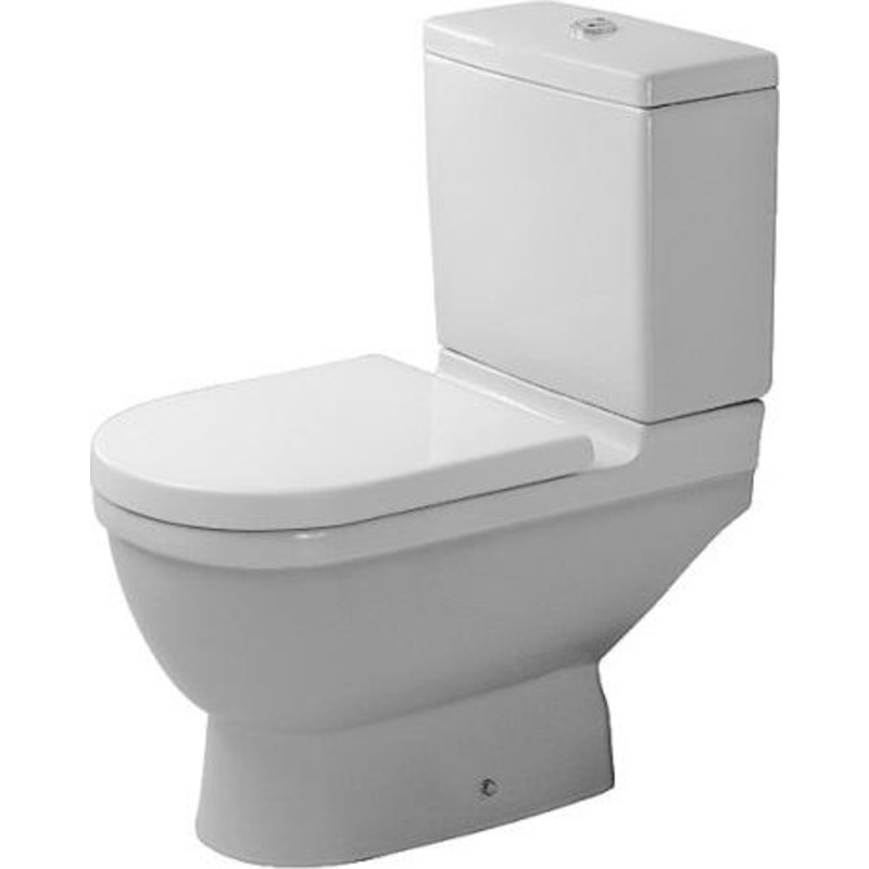 Duravit Starck 3 toilet med rengøringsvenlig overflade, hvid