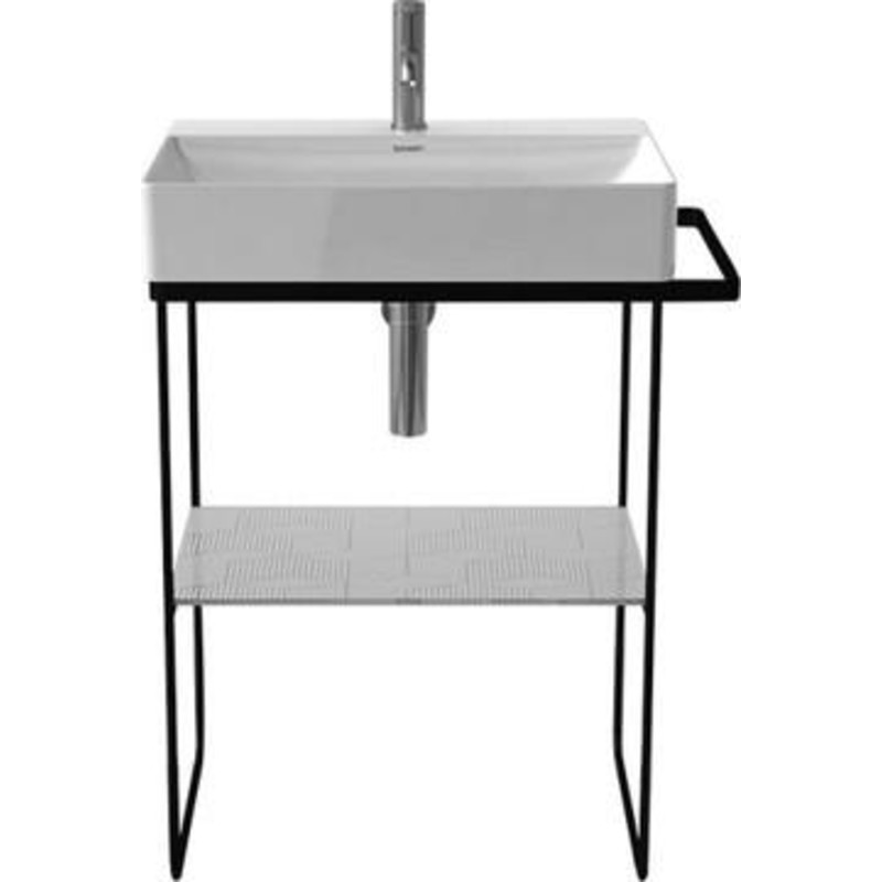 Duravit DuraSquare metallkonsoll till tvättställ, golvstående, matt svart