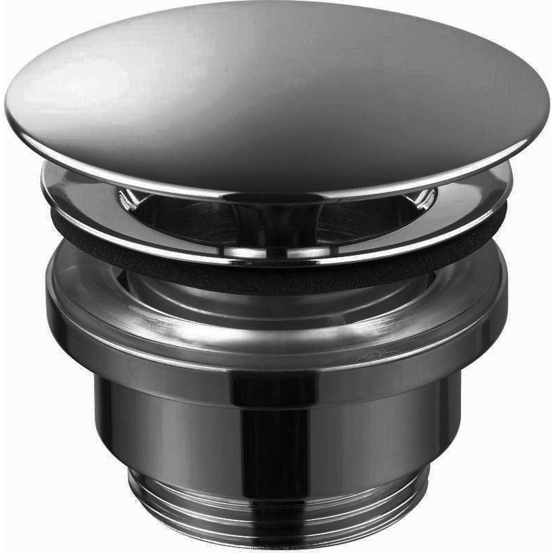 Tapwell 74400 bottenventil, push-open, svart krom