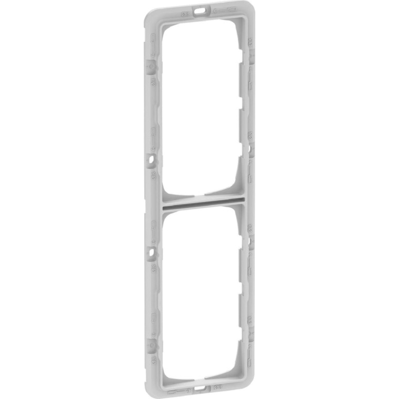 LK FUGA - Teknisk monteringsramme til dobbelt design ramme uden midtersprosse, 2x2 modul, gr