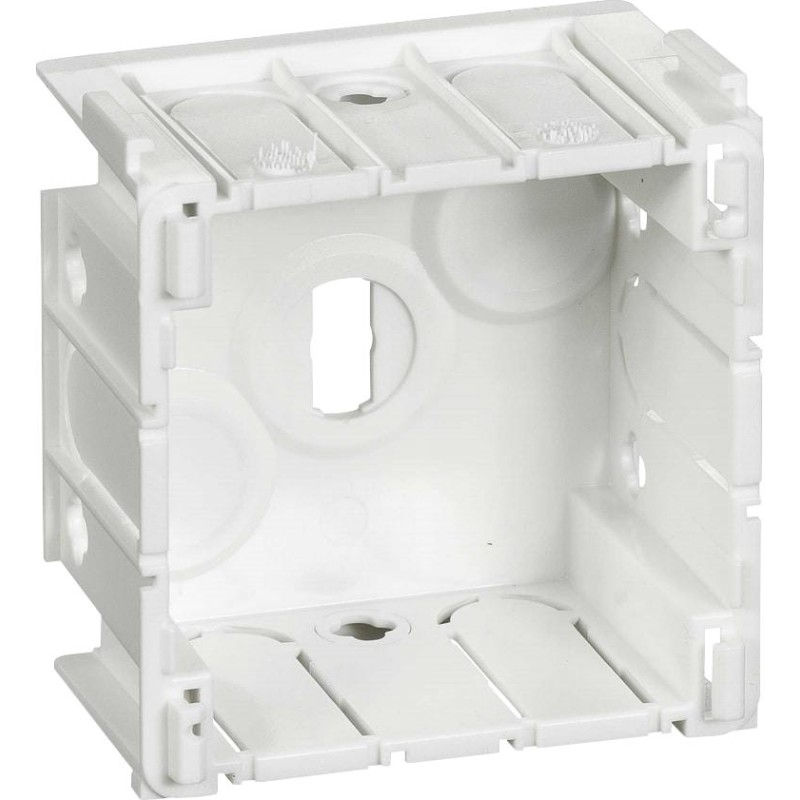 LK OPUS 66, Dse til installationskanal, 1 modul, hvid - Lauritz Knudsen