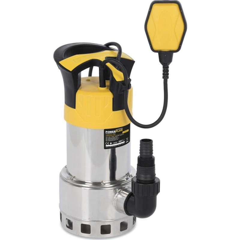 Powerplus kælderpumpe gardenpro 1100 watt med svømmeafbryder, 10 meter kabel