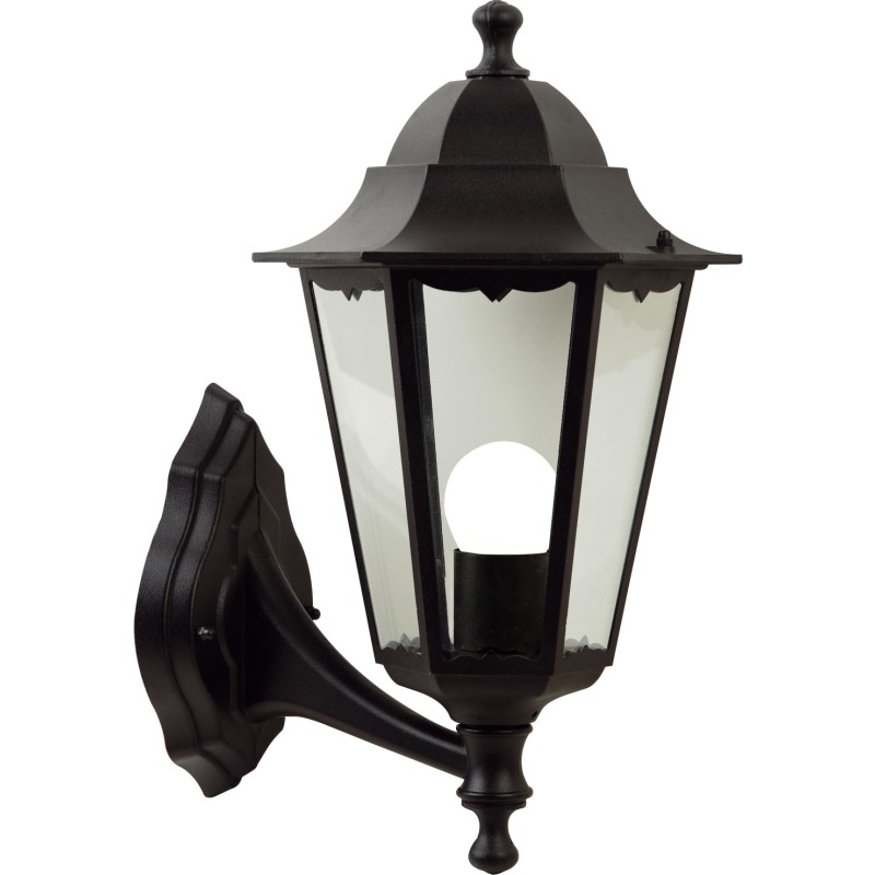 Cardiff vglampe, opadvendt, 1 x E27 maks. 60W, sort - Nordlux