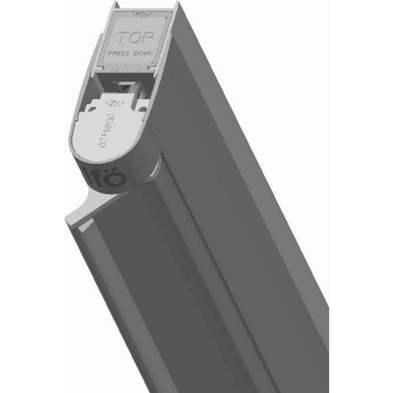 Contura Shower Space nischprofil, matt aluminium