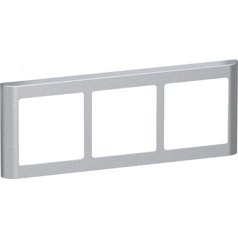LK FUGA® Design Ramme 63 Soft, 3x1 modul vandret, stålmetallic