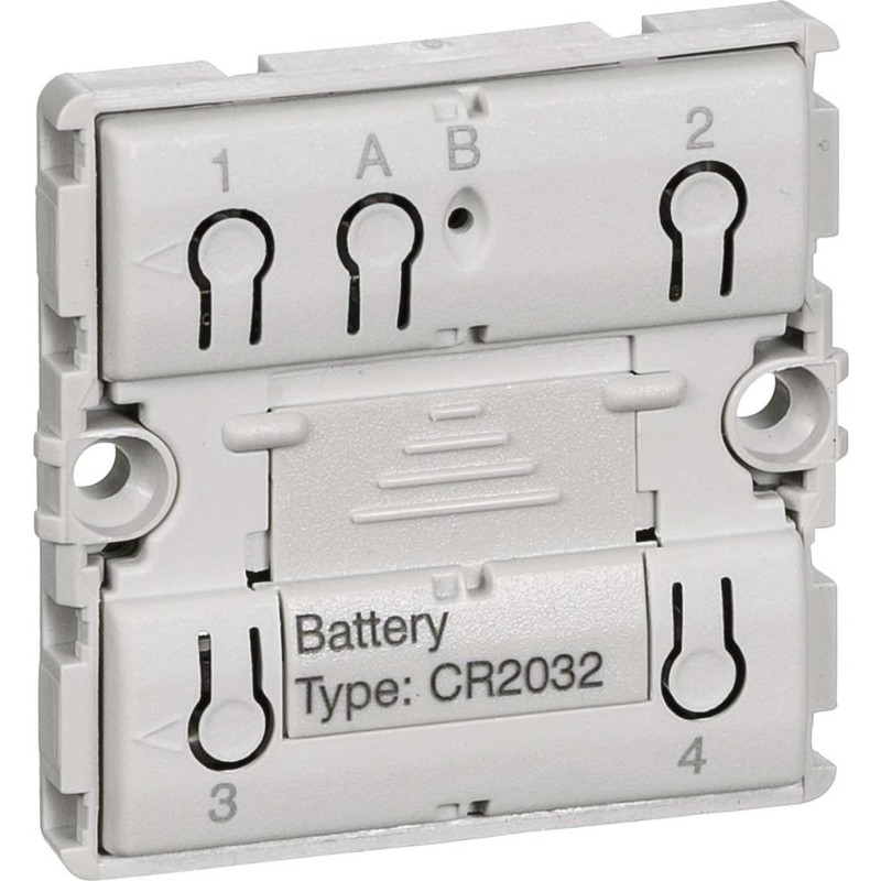 IHC Wireless, FUGA batteritryk med 4 tryk (2 tangenter), 1 modul, uden afdkning/tangent - Lauritz Knudsen