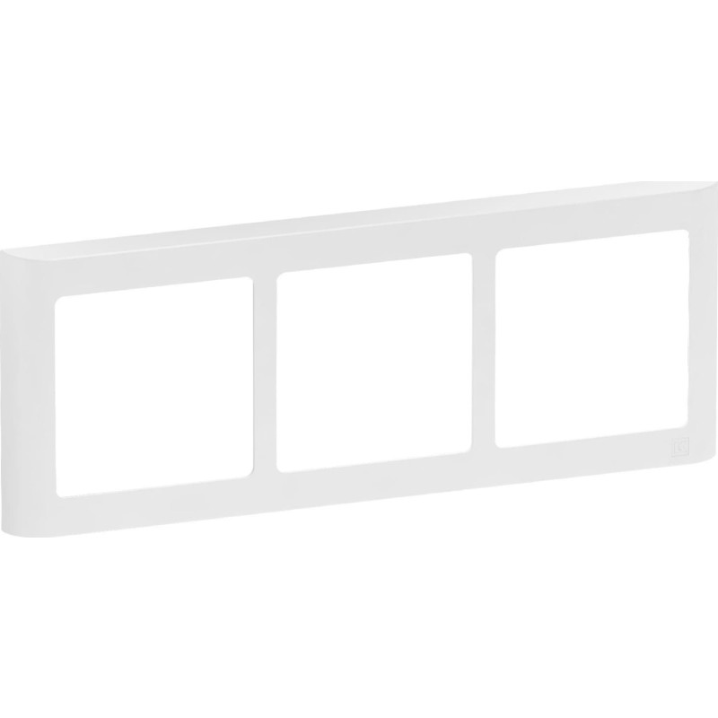 LK FUGA SOFT designramme Vandret 3 modul, Hvid, AAK560D6230