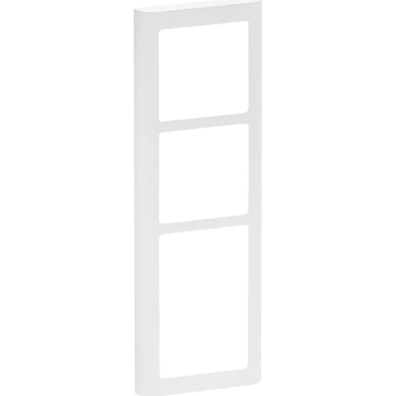LK FUGA - Soft 63 lodret design ramme, 3 modul, hvid