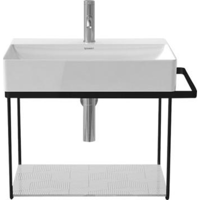 Duravit DuraSquare metallkonsoll till tvättställ, väggmontering, matt svart