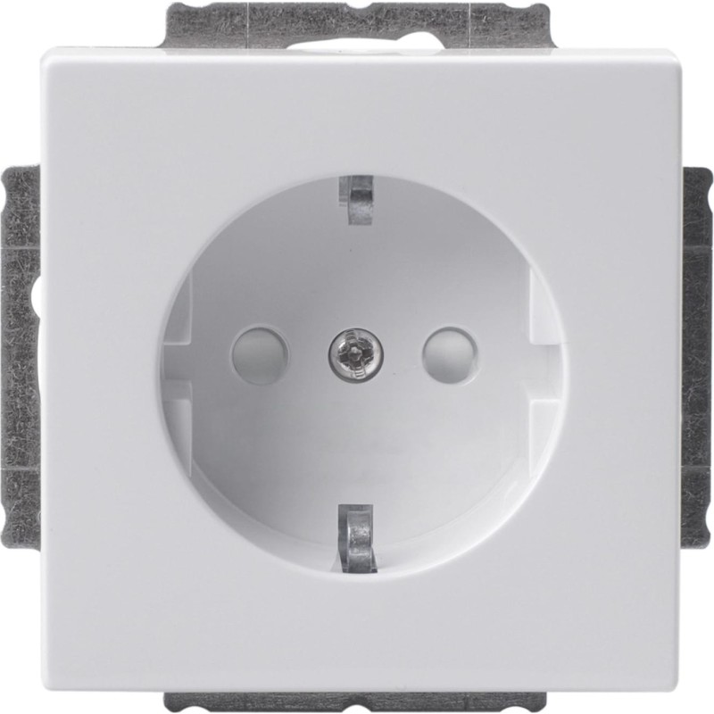 ABB Impressivo schuko stikkontakt, hvid