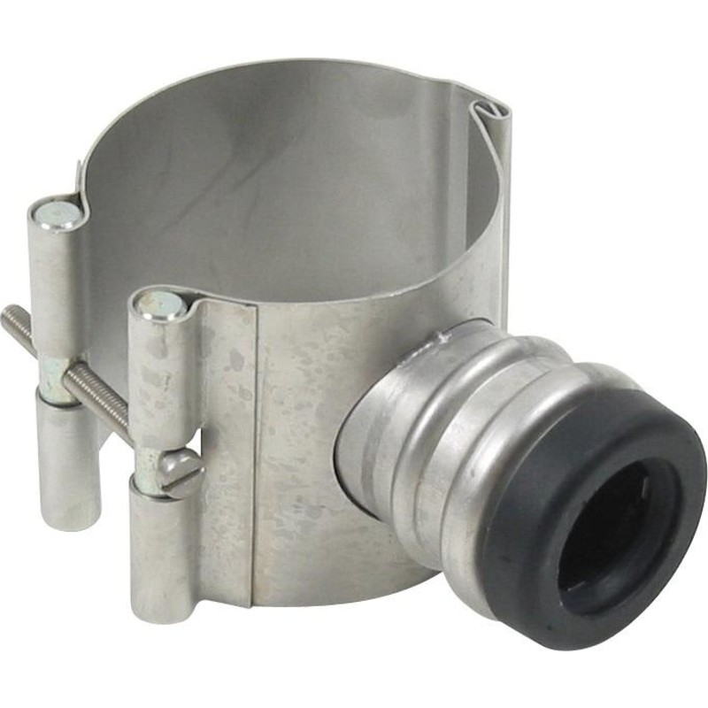 Blücher EuroPipe indskæringsmanchet 75 mm til 32-40 mm sideindløb. Rustfrit stål