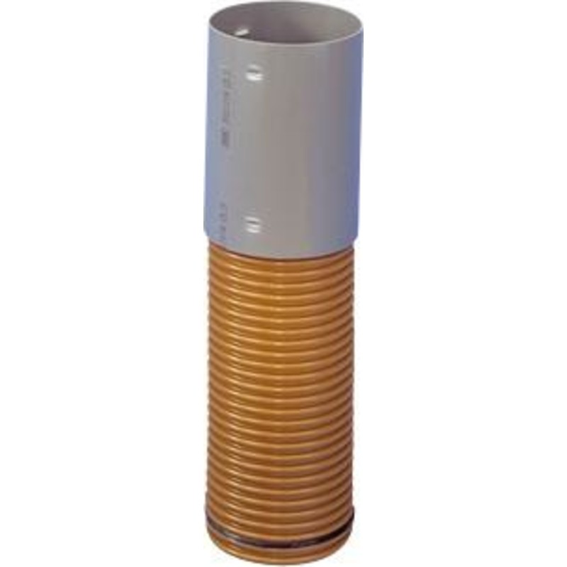 Wavin 200 x 500 mm PVC-forlænger med muffe til tagnedløbsbrønd