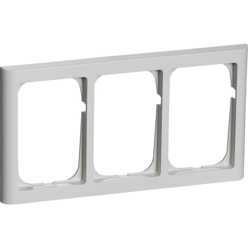 LK Fuga Softline 63 ramme, 3x1,5 modul, lysegrå