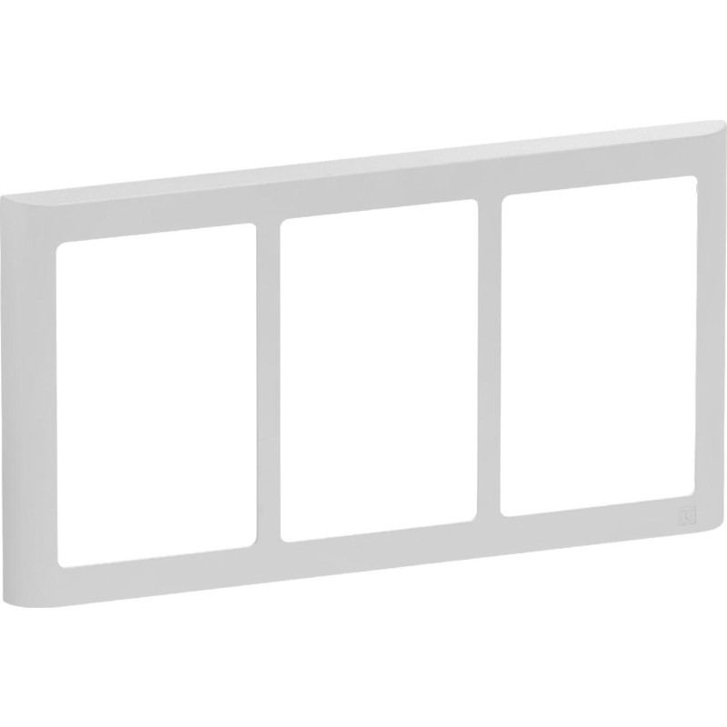 LK FUGA® Design Ramme 63 Soft, 3x1,5 modul vandret, lysegrå