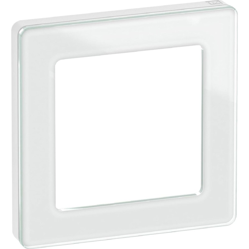 LK FUGA - Pure design ramme, 1 modul, hvid (glas)