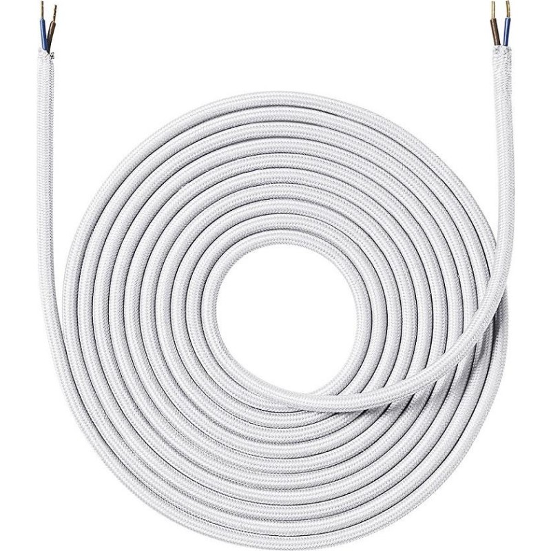 Nielsen Light tygledning, 2x0,75 mm², 4 meter, vit